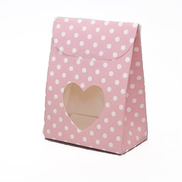 Kleine Geschenkbox Herz rosa, 6x3,5x8 cm, 10 Stück
