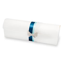 Geschenkbox Truhe groß weiß - 33x10x10 cm - 2 Stück