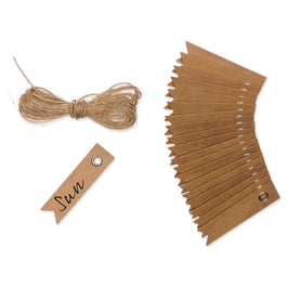 Mini Geschenkanhänger Kraftpapier 20 St.