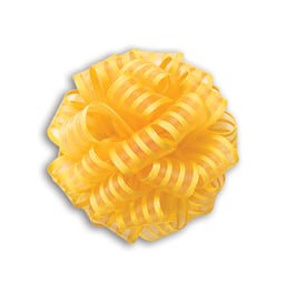 Ziehschleifenband gelb gestreift 40mm - 5 Meter