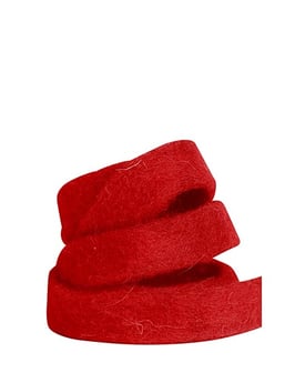 Filzband rot 25 mm - 2,5 Meter