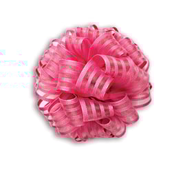 Ziehschleifenband pink gestreift 40mm - 5 Meter