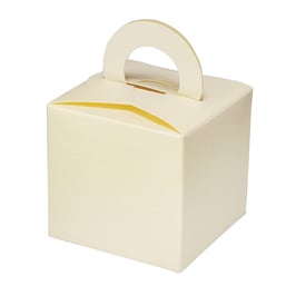 Geschenkbox mit Henkel creme, 10 St. - 6,5x6,5x6,5 cm