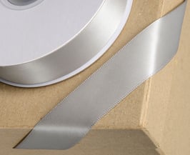 Satinband silber 23mm - 5 Meter
