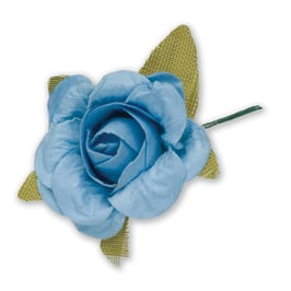 36 Papier Rosen hellblau