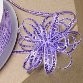 Ziehschleifenband schillernd lila - 25 Meter