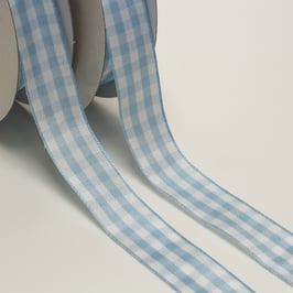 Baby Gingham Band blau/weiß 2 Meter