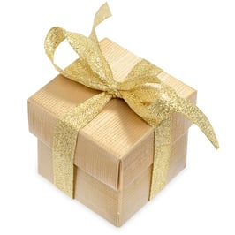 Geschenkbox gold klein 10 Stück - 5x5x5 cm