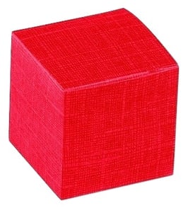 Würfel Geschenkbox rot - 8x8x8 cm, 10 Stück