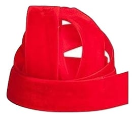 Samtband rot 25mm - 2 Meter