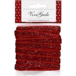 Glitterband / Zierband rot - 5 Meter