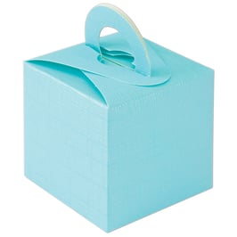 Geschenkbox aqua mit Henkel 10 St. - 6,5x6,5x6,5 cm