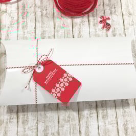 XL Kissen Geschenkbox glossy weiß 5 St.,  - 24x15x5 cm