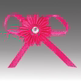 Satinblume pink 12 Stück