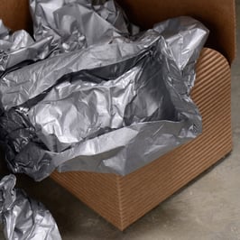 Seidenpapier Metallic Silber - 3 Bögen