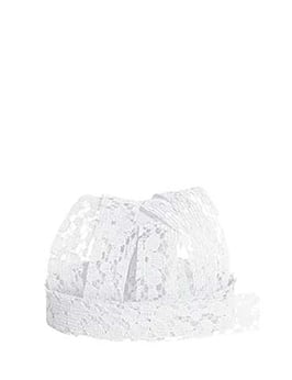 Spitzenband Blumen weiß, 5 Meter