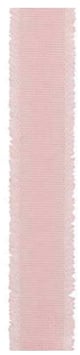 Ripsband rosa mit Fransen - 5 Meter