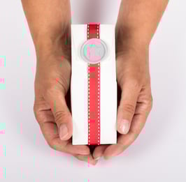 Milchkarton Geschenkbox weiß, 10 Stück - 5x5x14 cm