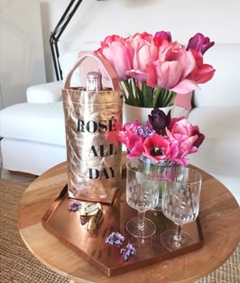 Wine Bag "ROSÉ ALL DAY" roségold