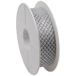 Weiches Netzband silber - 5 Meter