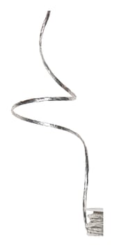 Papierkordel silber, 3 Meter