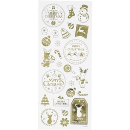 Sticker Weihnachten gold