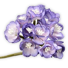 36 Papier Kirschblüten lila