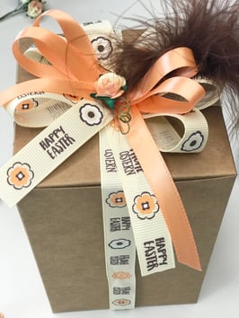 Motivband "Happy Easter", 2 Meter