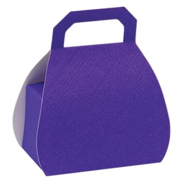 Handtaschen Geschenkschachtel lila 50 St.- 6,5x4x8 cm