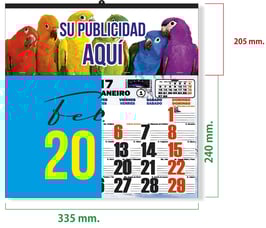 Cartelas 33,5 Mensual Notas