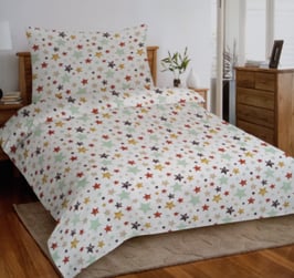 Baumwoll Bettwäsche der MARKE NOMAIA Dessin Sterne