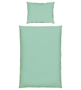Bettwäsche Seersucker MARKE FLAIR UNI FARBIG Mint