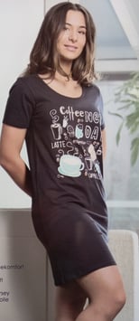 DAMEN NACHTHEMD MARKE ANNAMAX MARINEBLAU