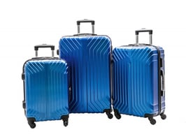 HARTSCHALEN ROLLKOFFER - S E T     BLAU