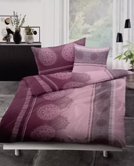 Satin Bettwäsche TOP QUALITÄT Solitaire Beere