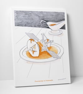 Leinwanddruck "Raumsonde in Rahmsoße"