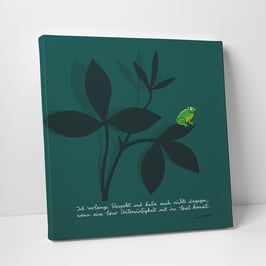 Leinwanddruck "Respekt"