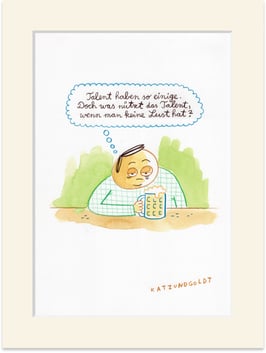 Originalzeichnung "Talent"