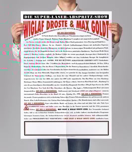Plakat "Wiglaf Droste & Max Goldt"