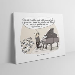 Leinwanddruck "Gedanken der Vielumjubelten"