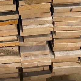 Steiger houten planken