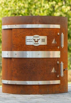 Feuertopf 740/900 Edelstahl "Rost-Design"