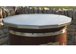 Chromstahl-Abdeckung