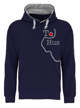 Wilhelmshaven "To Hus" Big Logo Kontrast-Hoodie