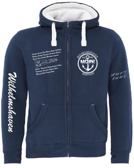 "Wilhelmshaven" Maritim-Premium-Sherpa-Kapuzenjacke