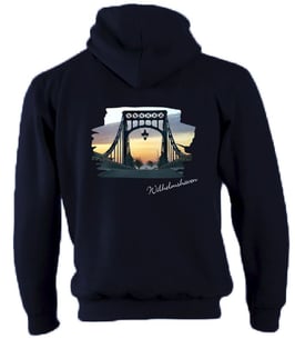 "KW-Brücke" Picture Kapuzen-Sweat-Jacke