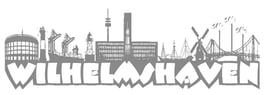 "Wilhelmshaven" Skyline Autoaufkleber klein