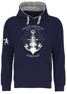 "Wilhelmshaven"-Hoodie Ankerschiff