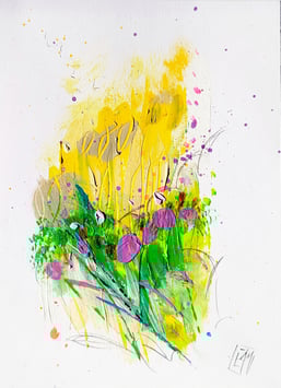 Acrylique originale n°8 sur papier