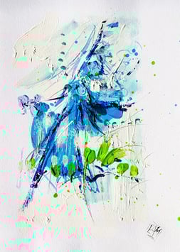 Acrylique originale n°6 sur papier